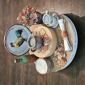 Our America Stay on Candle Topper Chicken Themed with Snuffer